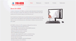 Desktop Screenshot of 310-geek.com